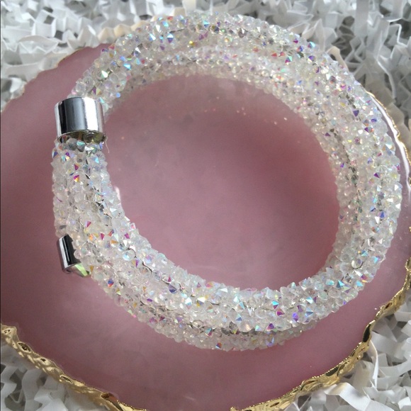 Swarovski Elements double wrap bracelet - Picture 3 of 5